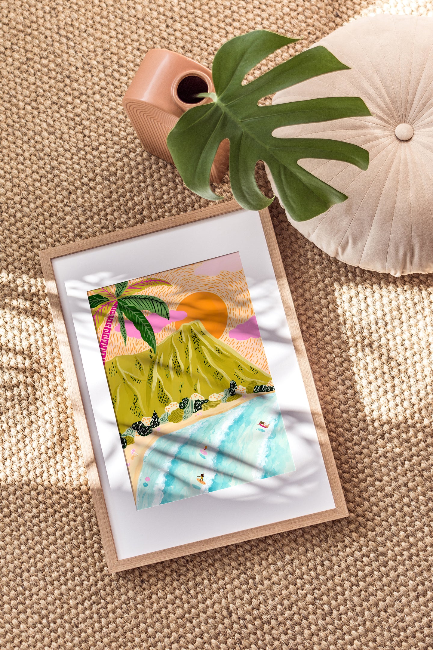 Waikiki Diamond Head Art Print